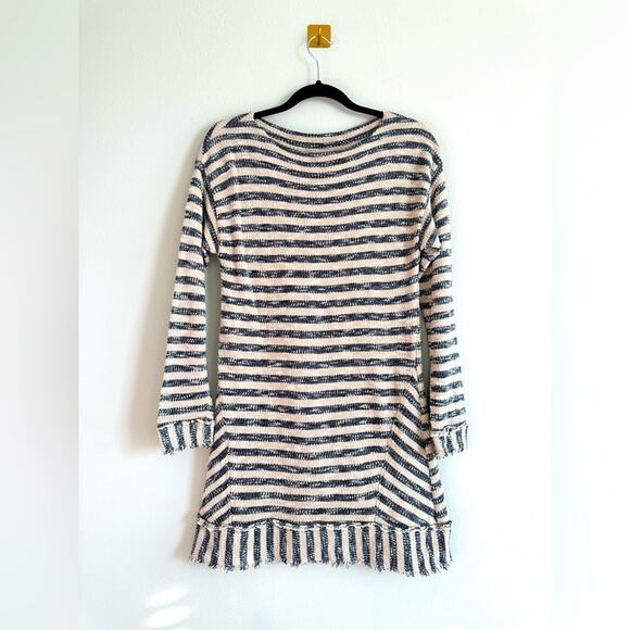 Soft Surroundings Marina Nautical Striped Long Sleeve Cotton Sweater Size Small - Picture 2 of 8